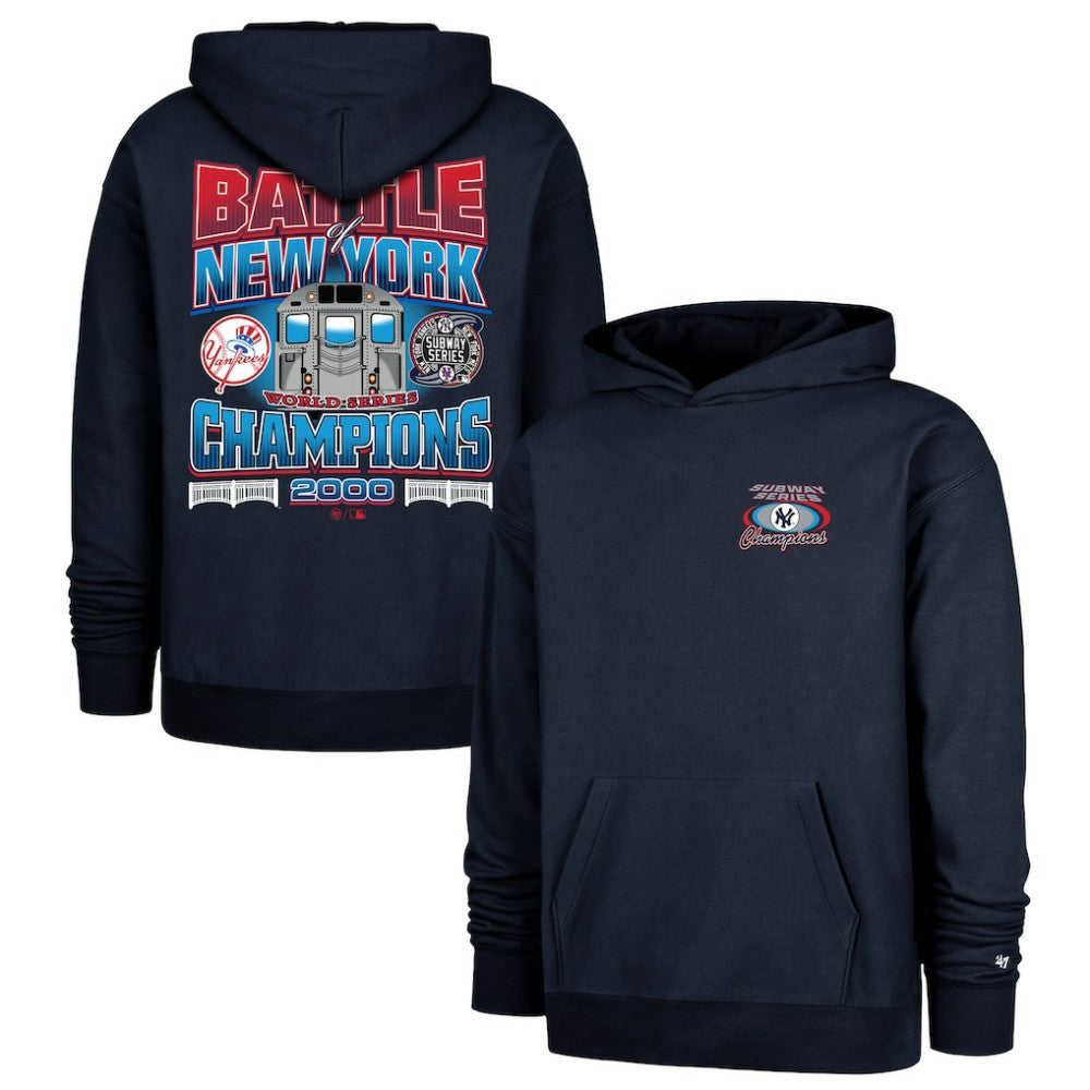 New York Yankees '47 2000 World Series Champions Showcase Backer Pullover Hoodie - Navy - 47 brand Discount