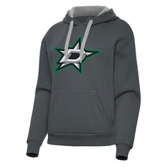 Dallas Stars Antigua Women's Victory Pullover Hoodie - Charcoal - NHL 202235587