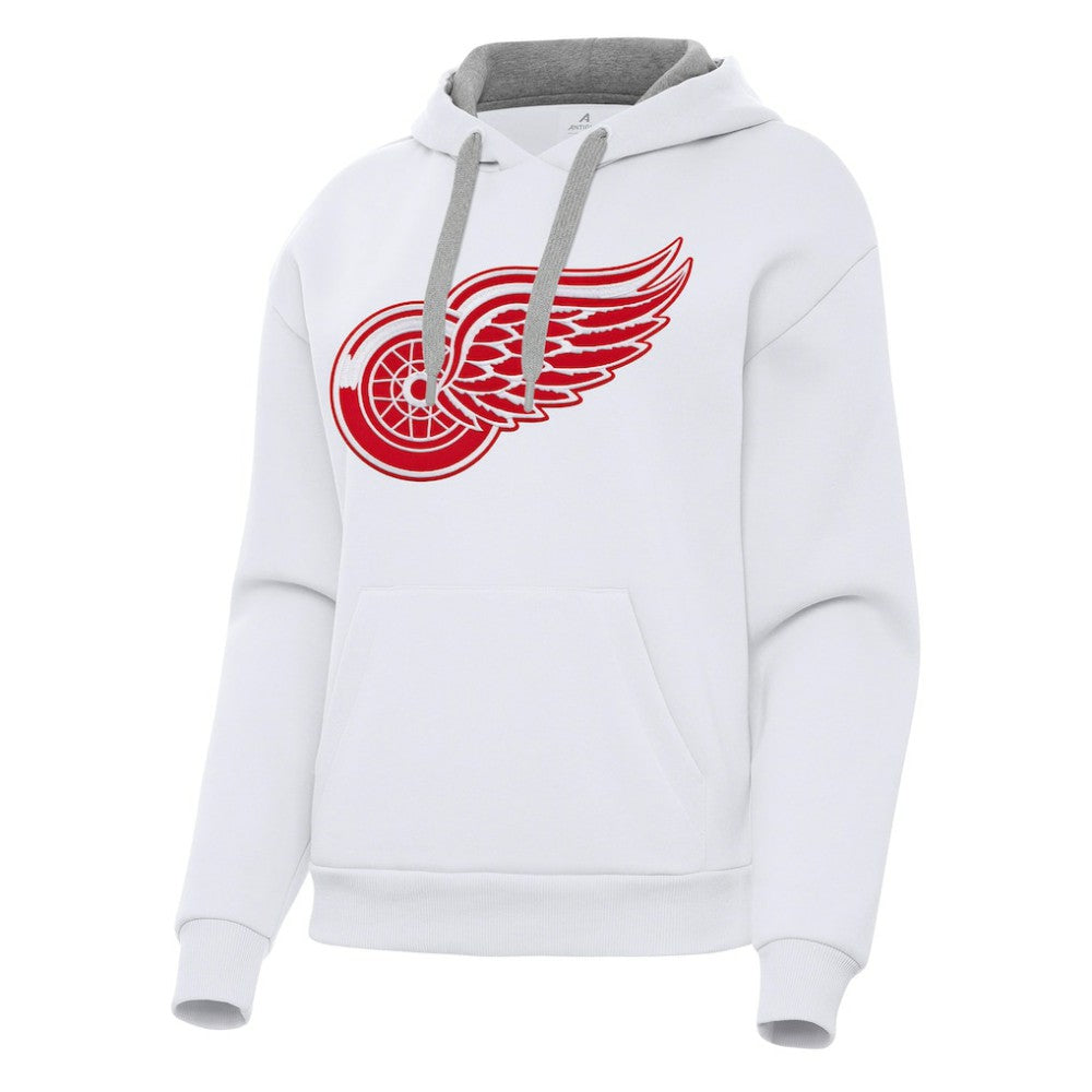 Detroit Red Wings Antigua Women's Victory Pullover Hoodie - White - NHL 202235589