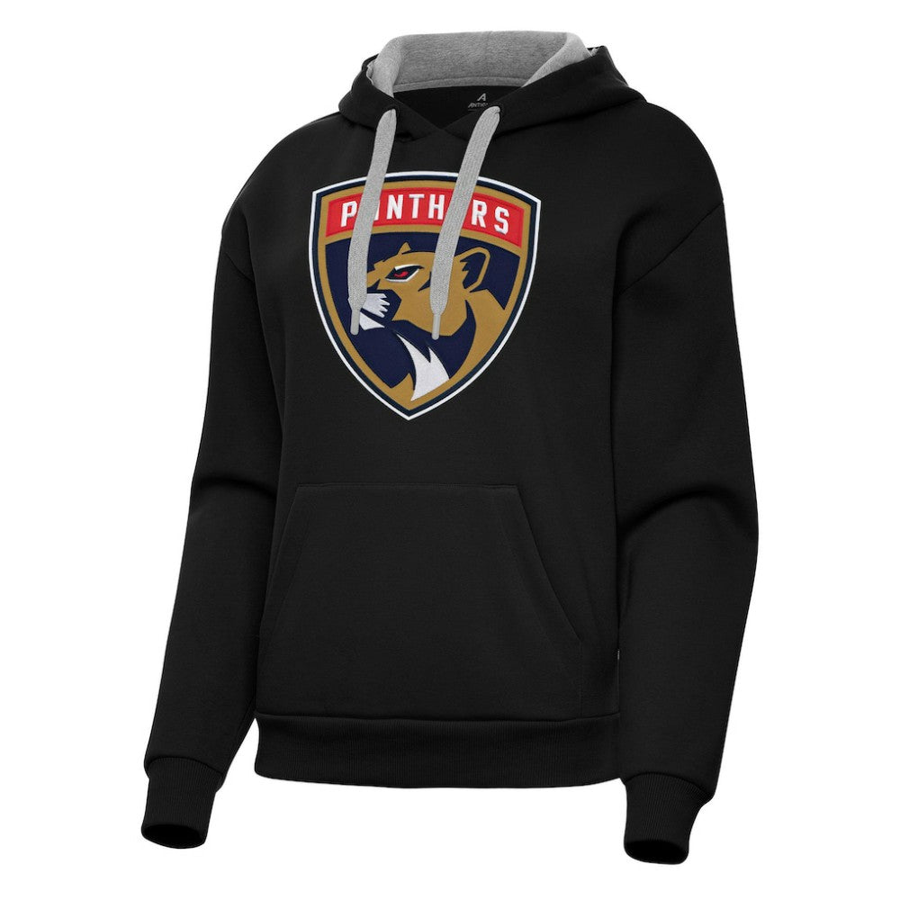 Florida Panthers Antigua Women's Victory Pullover Hoodie - Black - NHL 202235600