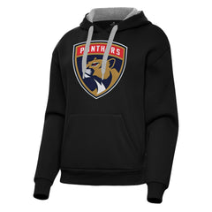 Florida Panthers Antigua Women's Victory Pullover Hoodie - Black - NHL 202235600