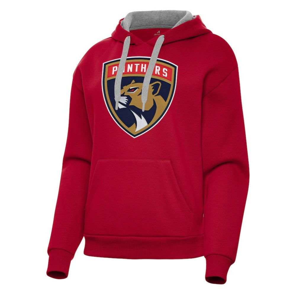 Florida Panthers Antigua Women's Victory Pullover Hoodie - Red - NHL 202235601