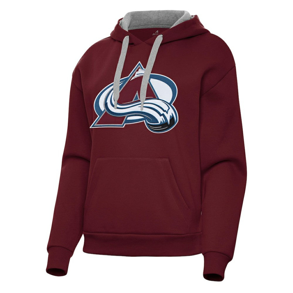 Colorado Avalanche Antigua Women's Victory Pullover Hoodie - Burgundy - NHL 202235607