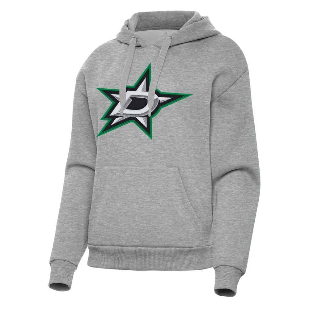 Dallas Stars Antigua Women's Victory Pullover Hoodie - Heather Gray - NHL 202235617