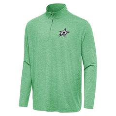 Dallas Stars Antigua Hunk Quarter-Zip Top - Heather Kelly Green - NHL 202235705