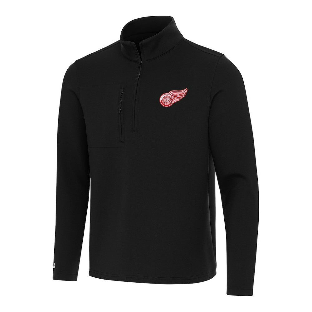 Detroit Red Wings Antigua Insider Quarter-Zip Top - Black - NHL 202235761