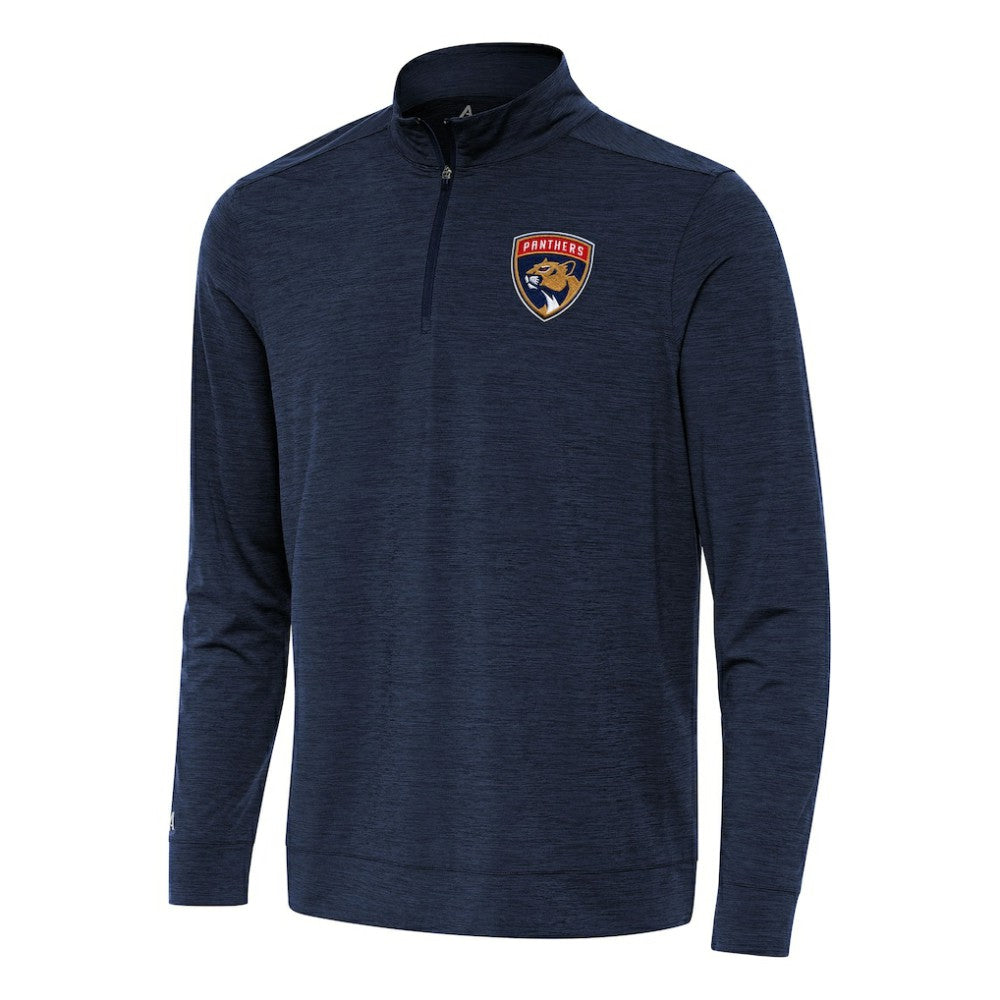 Florida Panthers Antigua Bright Quarter-Zip Top - Heather Navy - NHL 202235807