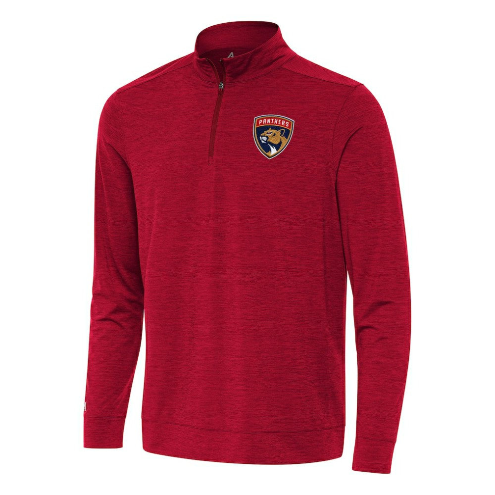 Florida Panthers Antigua Bright Quarter-Zip Top - Heather Red - NHL 202235809