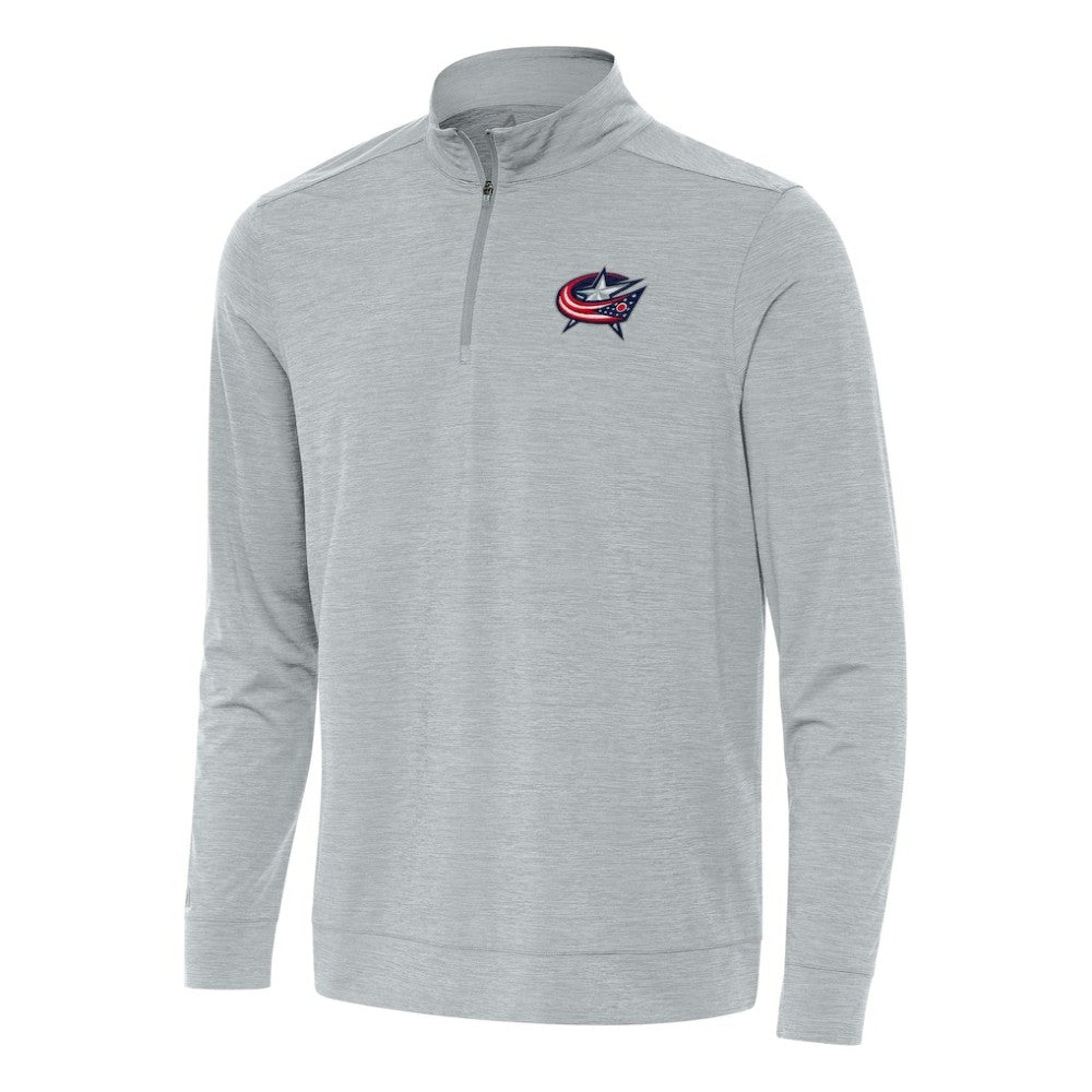 Columbus Blue Jackets Antigua Bright Quarter-Zip Top - Heather Gray - NHL 202235815
