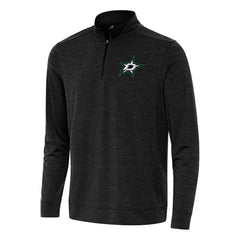 Dallas Stars Antigua Bright Quarter-Zip Top - Heather Black - NHL 202235816