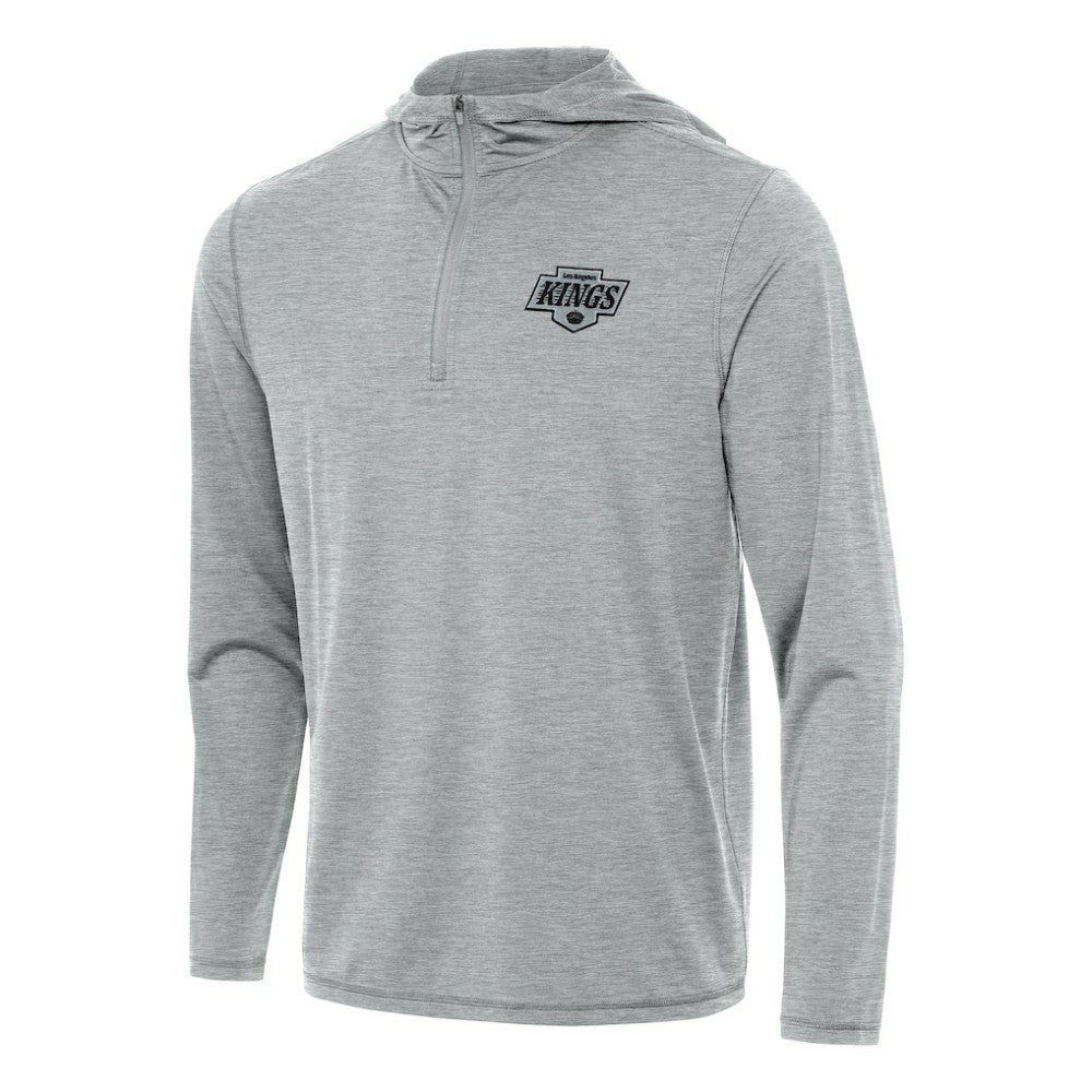 Los Angeles Kings Antigua Tidy Quarter-Zip Hoodie - Heather Gray - NHL 202235819