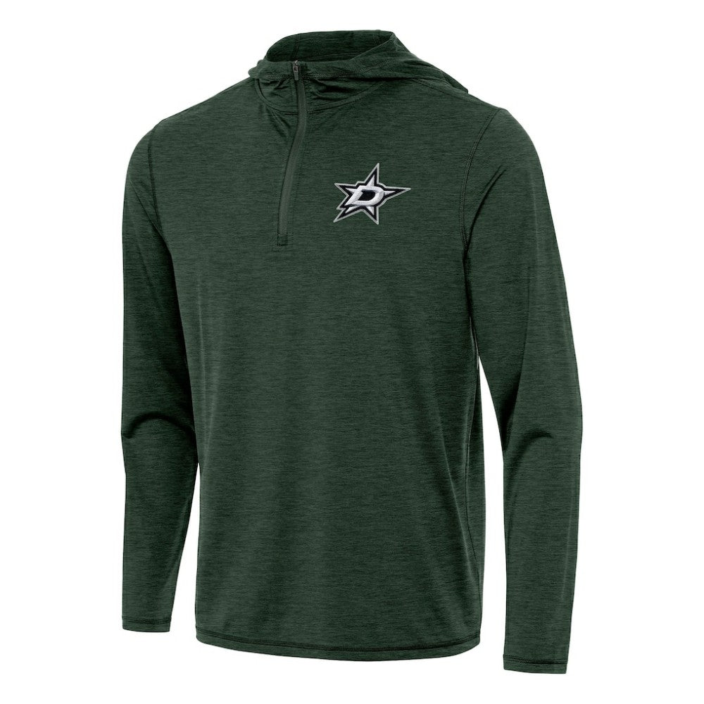 Dallas Stars Antigua Tidy Quarter-Zip Hoodie - Hunter Green - NHL 202235823