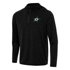 Dallas Stars Antigua Tidy Quarter-Zip Hoodie - Heather Black - NHL 202235824