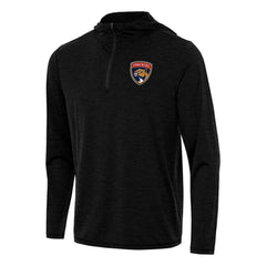 Florida Panthers Antigua Tidy Quarter-Zip Hoodie - Heather Black - NHL 202235828