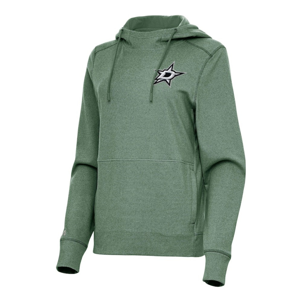 Dallas Stars Antigua Women's Justice Pullover Hoodie - Hunter Green - NHL 202235984