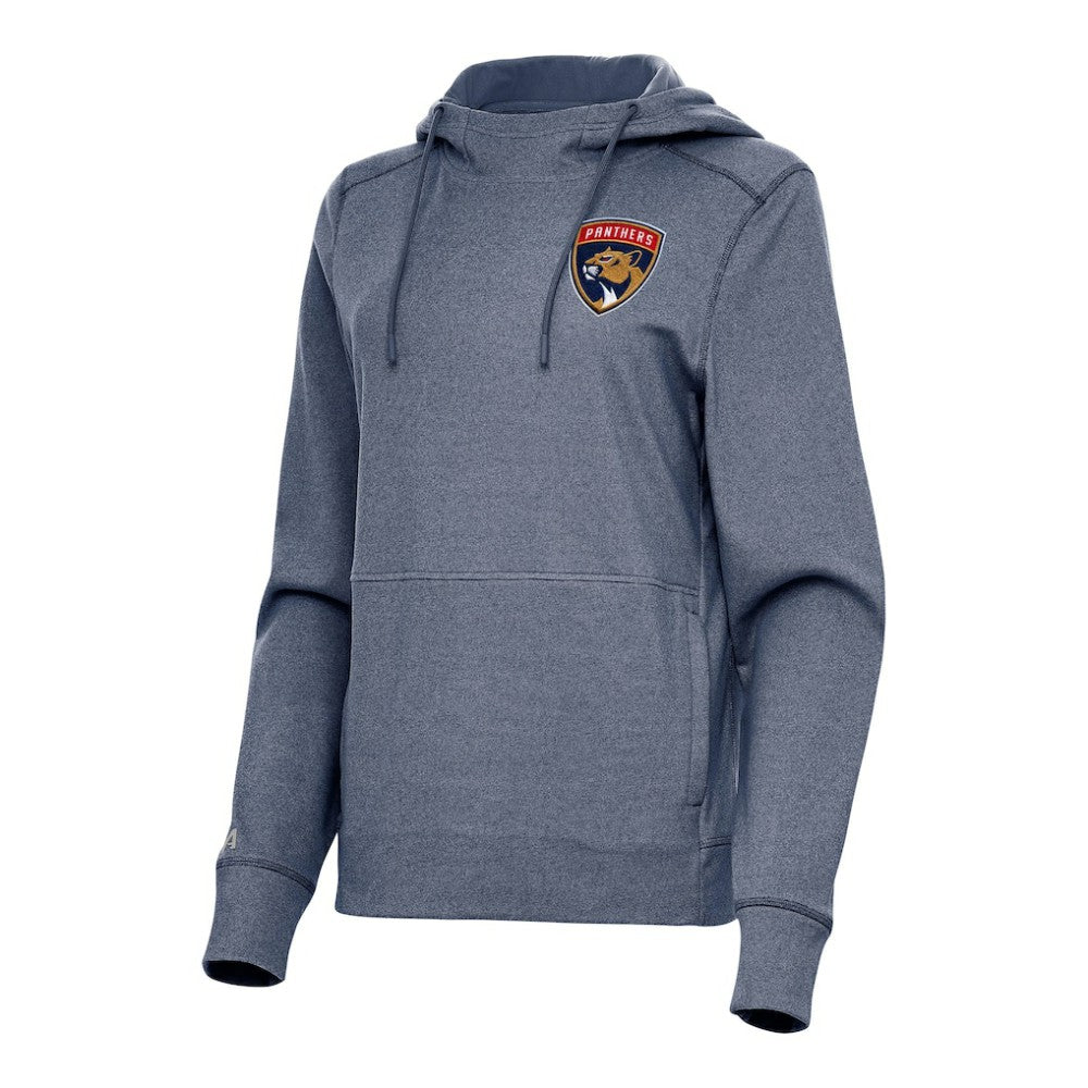Florida Panthers Antigua Women's Justice Pullover Hoodie - Heather Navy - NHL 202235998
