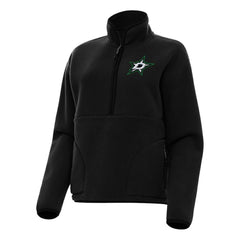 Dallas Stars Antigua Women's Figure Half-Zip Pullover Sweatshirt - Black - NHL 202236124