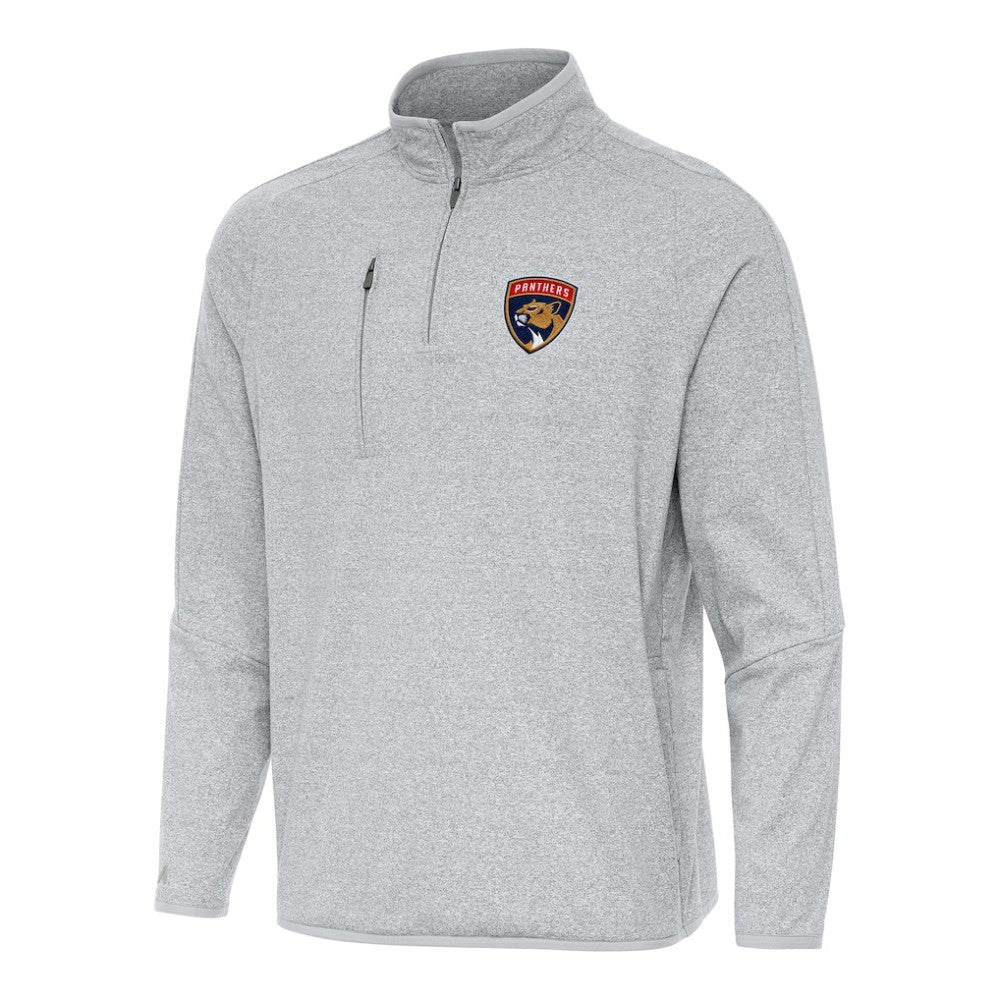 Florida Panthers Antigua Certain Quarter-Zip Tri-Blend Sweatshirt - Heather Gray - NHL 202236160
