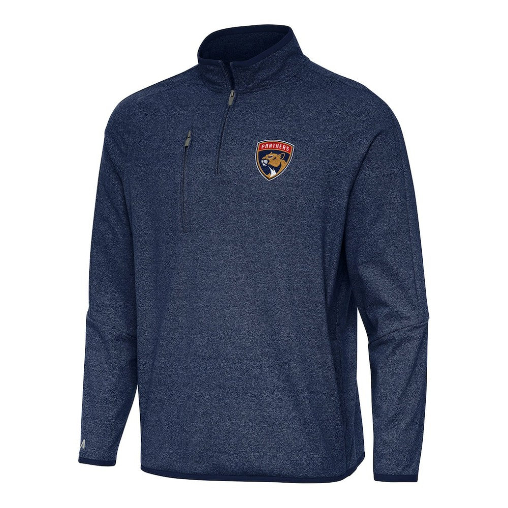 Florida Panthers Antigua Certain Quarter-Zip Tri-Blend Sweatshirt - Heather Navy - NHL 202236161