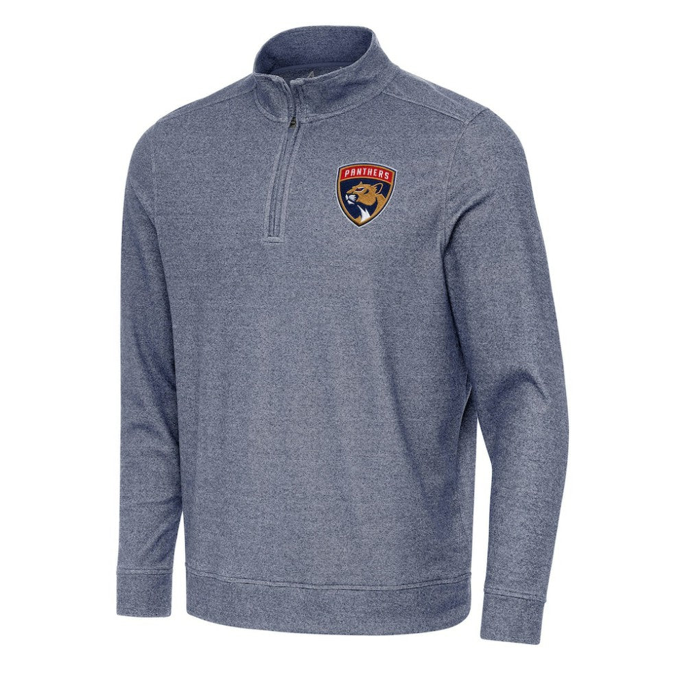 Florida Panthers Antigua Subtle Quarter-Zip Sweatshirt - Heather Navy - NHL 202236178