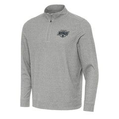 Los Angeles Kings Antigua Subtle Quarter-Zip Sweatshirt - Heather Gray - NHL 202236182
