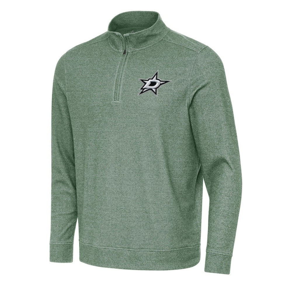 Dallas Stars Antigua Subtle Quarter-Zip Sweatshirt - Hunter Green - NHL 202236189