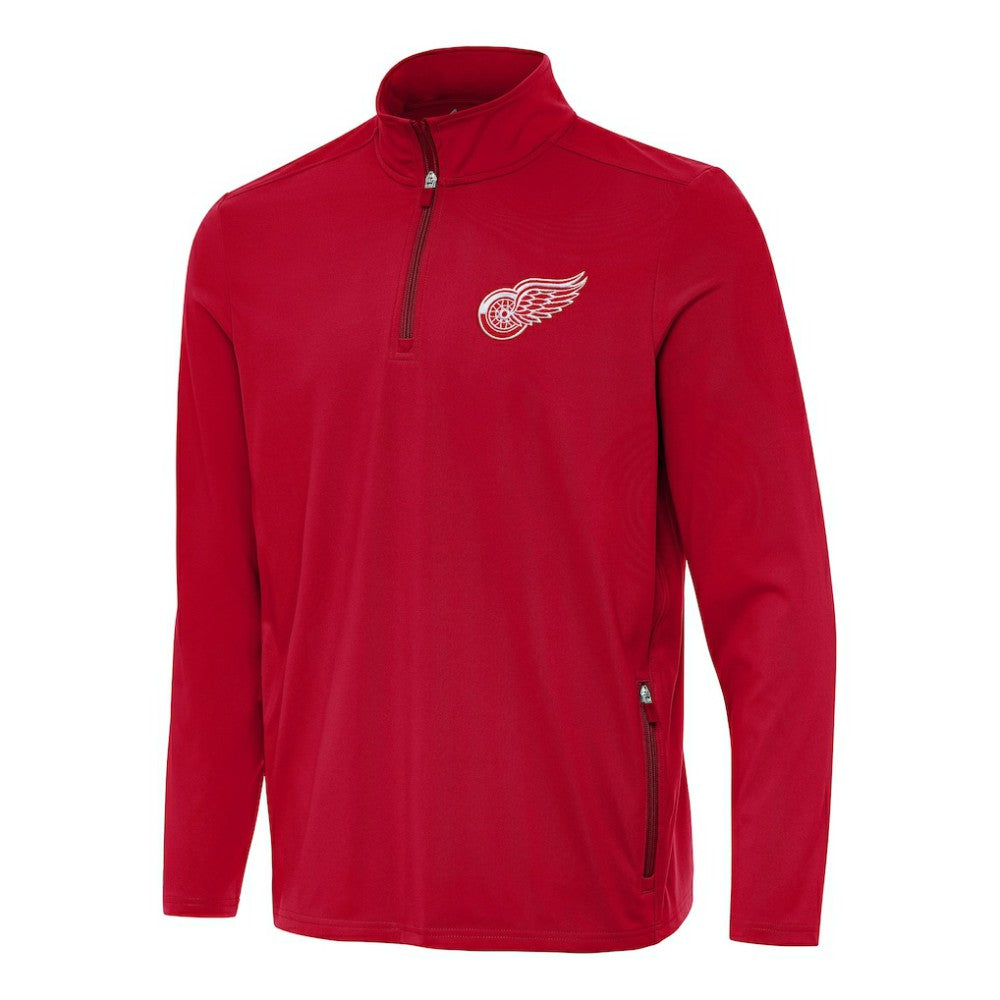 Detroit Red Wings Antigua Perilous Quarter-Zip Sweatshirt - Red - NHL 202236197