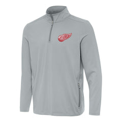 Detroit Red Wings Antigua Perilous Quarter-Zip Sweatshirt - Gray - NHL 202236198