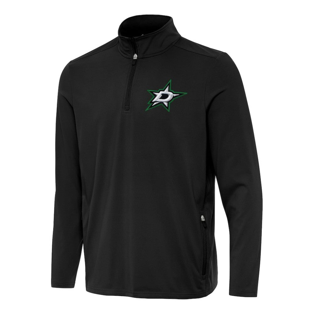 Dallas Stars Antigua Perilous Quarter-Zip Sweatshirt - Black - NHL 202236211