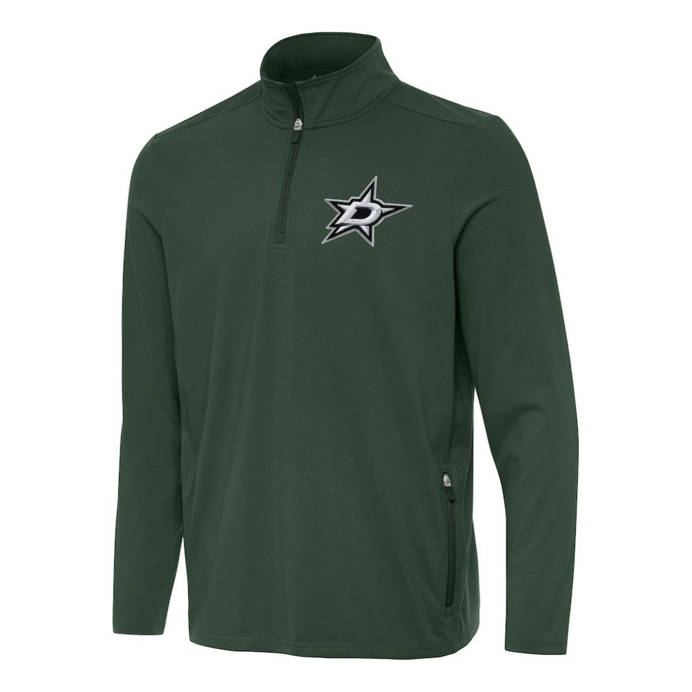 Dallas Stars Antigua Perilous Quarter-Zip Sweatshirt - Hunter Green - NHL 202236212