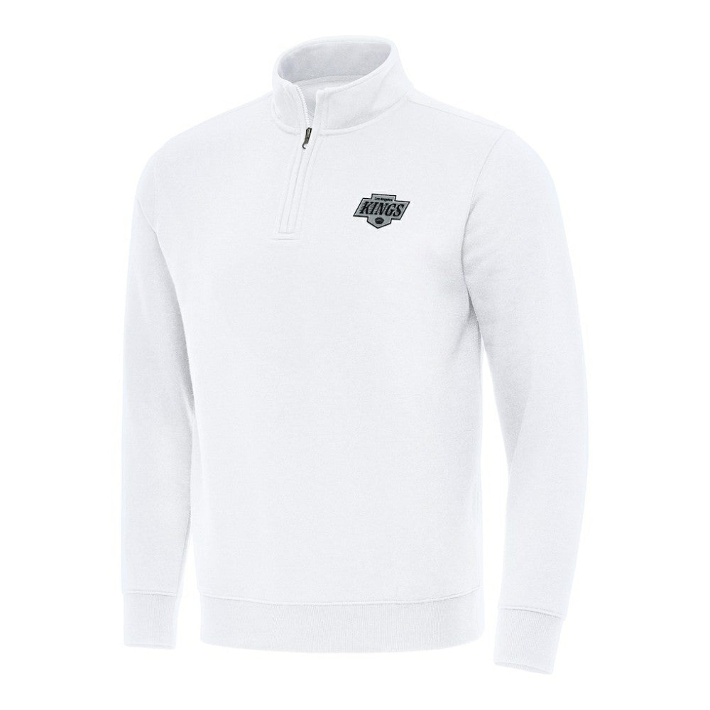 Los Angeles Kings Antigua Victory Quarter-Zip Mock Sweatshirt - White - NHL 202236244