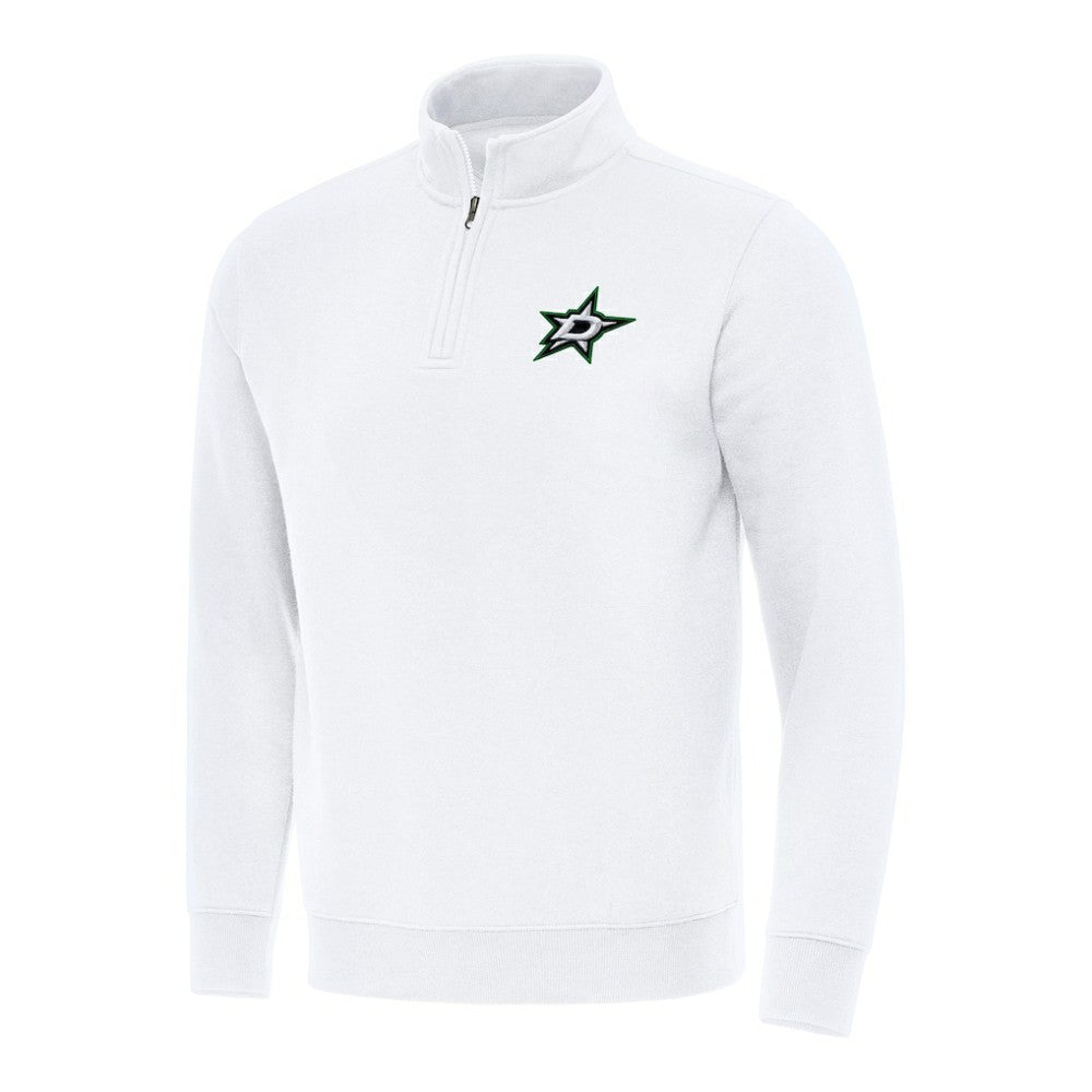 Dallas Stars Antigua Victory Quarter-Zip Mock Sweatshirt - White - NHL 202236248