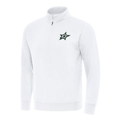 Dallas Stars Antigua Victory Quarter-Zip Mock Sweatshirt - White - NHL 202236248