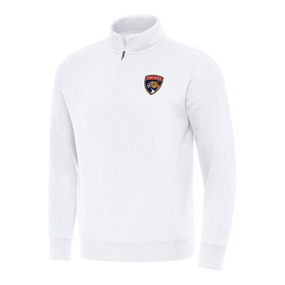 Florida Panthers Antigua Victory Quarter-Zip Mock Sweatshirt - White - NHL 202236250