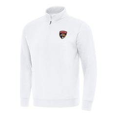 Florida Panthers Antigua Victory Quarter-Zip Mock Sweatshirt - White - NHL 202236250