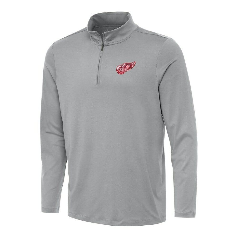 Detroit Red Wings Antigua Reprocess Quarter-Zip Top - Gray - NHL 202236316