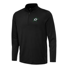 Dallas Stars Antigua Reprocess Quarter-Zip Top - Black - NHL 202236337