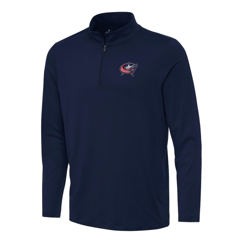 Columbus Blue Jackets Antigua Reprocess Quarter-Zip Top - Navy - NHL 202236339