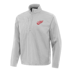 Detroit Red Wings Antigua Brisk Quarter-Zip Windbreaker - Heather Gray - NHL 202236469