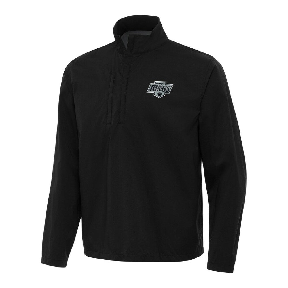 Los Angeles Kings Antigua Brisk Quarter-Zip Windbreaker - Black - NHL 202236477