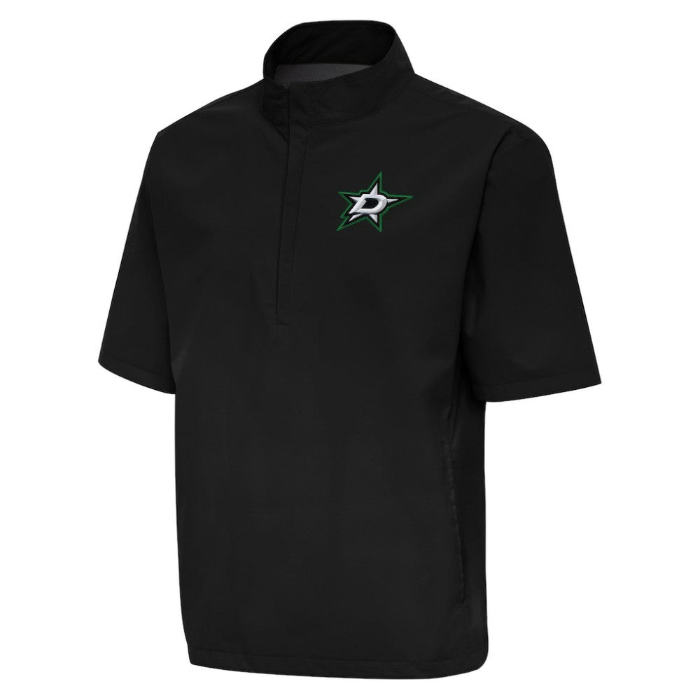 Dallas Stars Antigua Brisk Quarter-Zip Windbreaker - Black - NHL 202236521