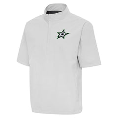 Dallas Stars Antigua Brisk Quarter-Zip Windbreaker - Heather Gray - NHL 202236522