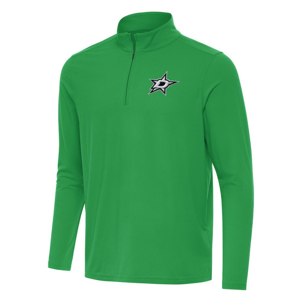 Dallas Stars Antigua Intent Quarter-Zip Top - Kelly Green - NHL 202236543