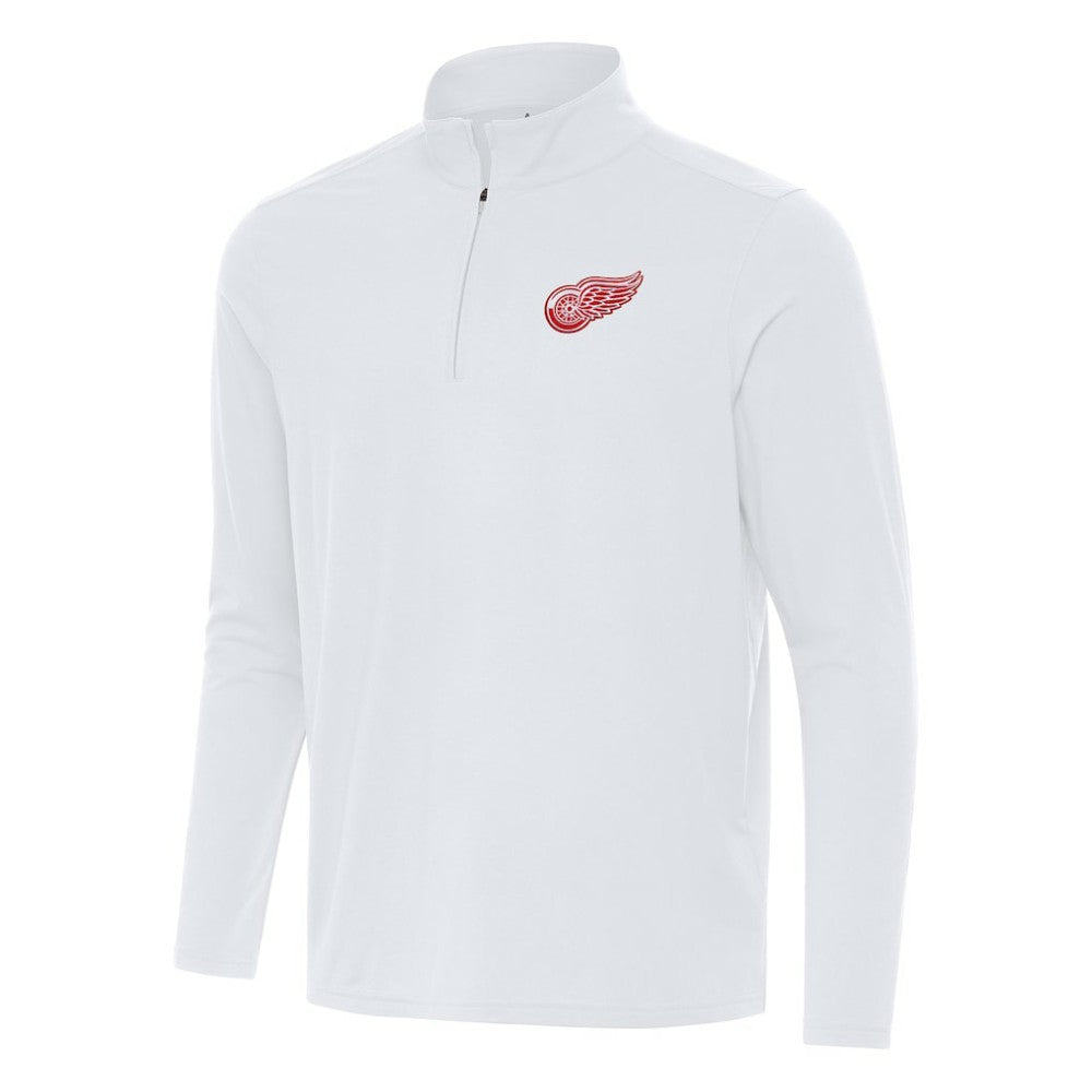Detroit Red Wings Antigua Intent Quarter-Zip Top - White - NHL 202236547