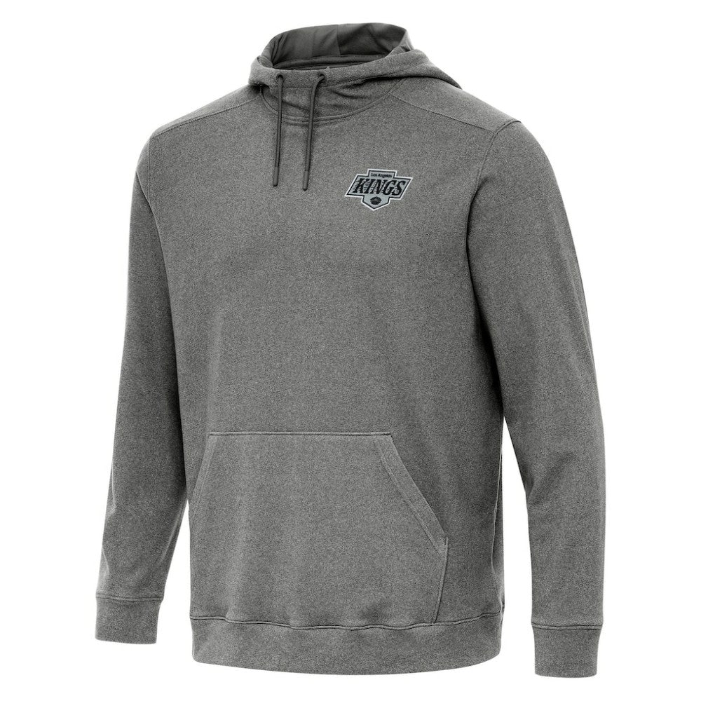 Los Angeles Kings Antigua Cloud Pullover Hoodie - Heather Black - NHL 202236583