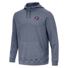 Columbus Blue Jackets Antigua Cloud Pullover Hoodie - Heather Navy - NHL 202236594