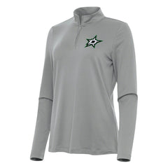 Dallas Stars Antigua Women's Reprocess Quarter-Zip Top - Gray - NHL 202236664
