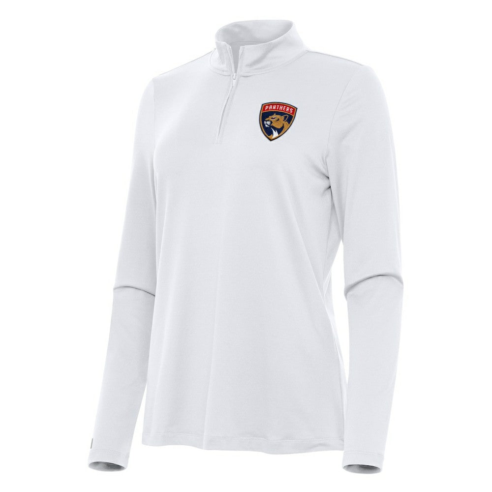 Florida Panthers Antigua Women's Reprocess Quarter-Zip Top - White - NHL 202236669