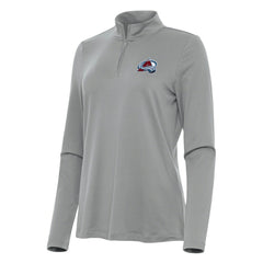 Colorado Avalanche Antigua Women's Reprocess Quarter-Zip Top - Gray - NHL 202236671