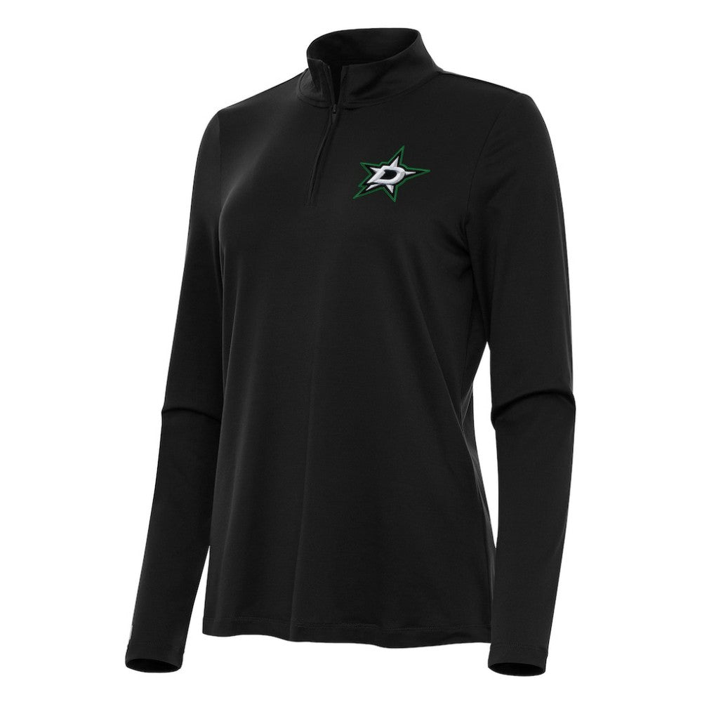 Dallas Stars Antigua Women's Reprocess Quarter-Zip Top - Black - NHL 202236682